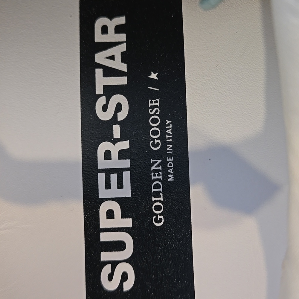 Golden Goose Super-Star With Glitter Star Sz 41 Made In Italy - Picture 5 of 16
